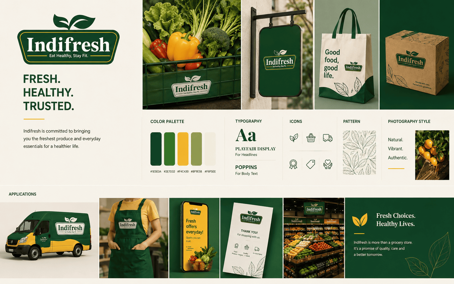 Grocery store Logo design branding - IM Creative