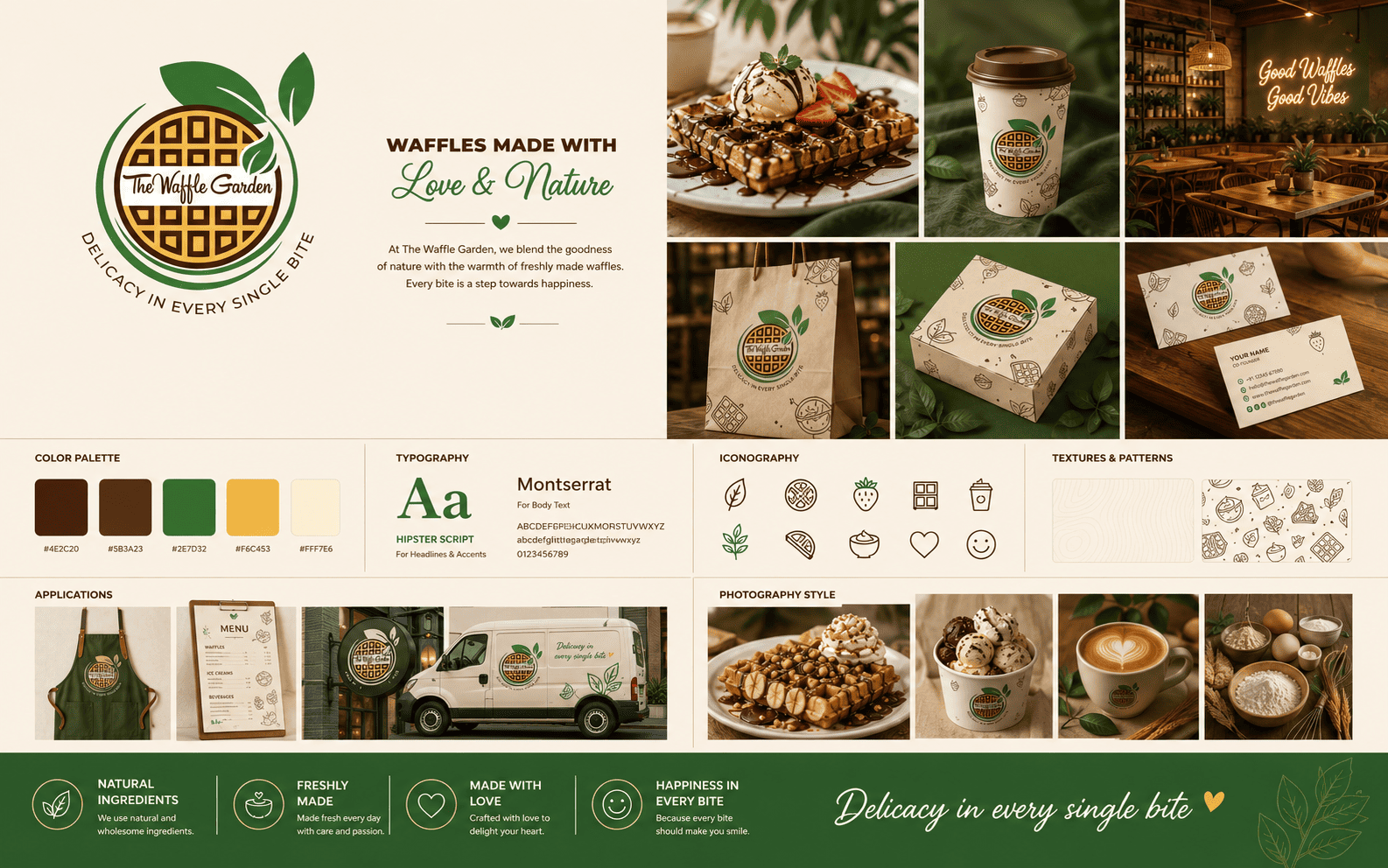 waffle Logo design branding - IM Creative